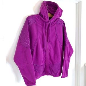 Adidas by stella McCartney purple fleece jacket